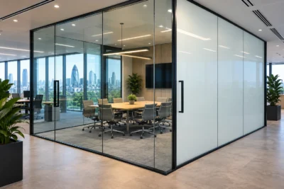 Discover how smart glass for offices provides instant privacy while maintaining natural light, modern design and flexible meeting spaces.