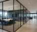 office privacy solutions with modern glass partitions